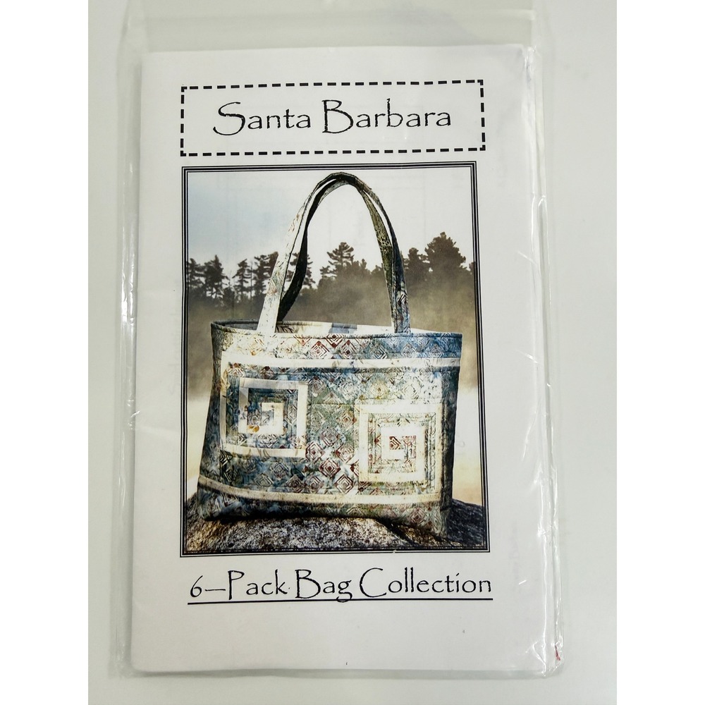 A Quilter's Dream Sewing Pattern Unisex OS White Santa Barbara 6-Pack Bag Tote